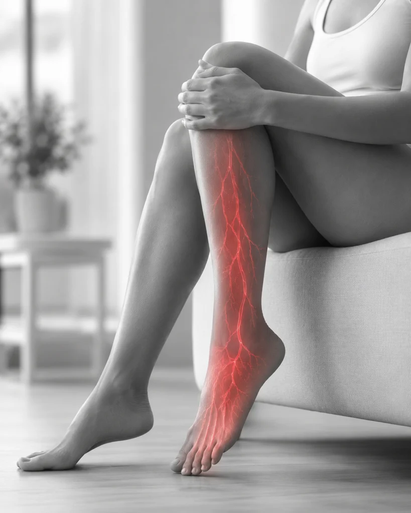 Vein condition showing pain